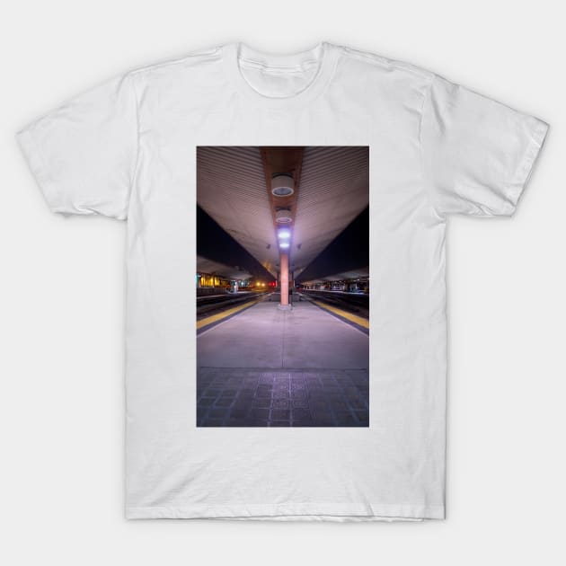 Train Stop T-Shirt by jswolfphoto